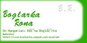 boglarka rona business card